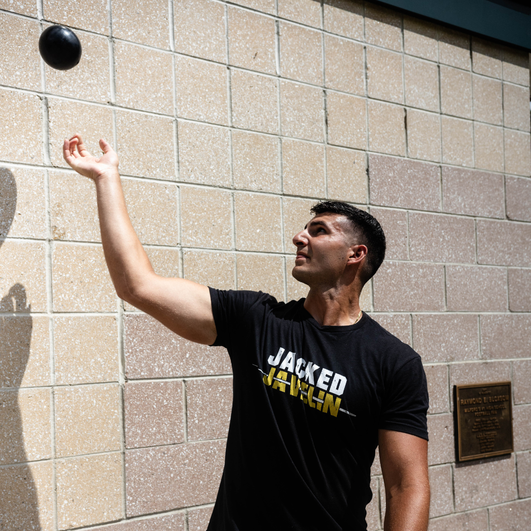 2kg Jacked Javelin weighted plyo ball reverse throw
